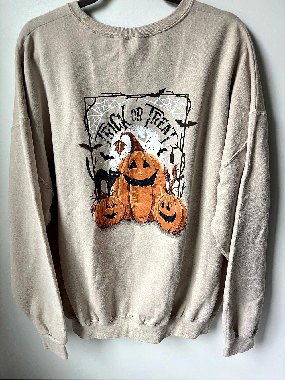 Cozy oversized Halloween Fall sweatshirt